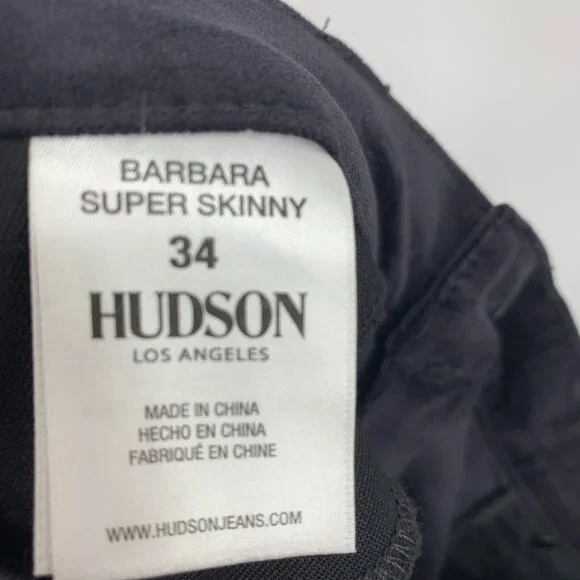 Hudson Jeans Barbara Super Skinny Velvet Purple Ankle NWT